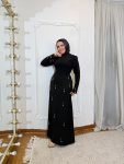 فستان اسود A-Line