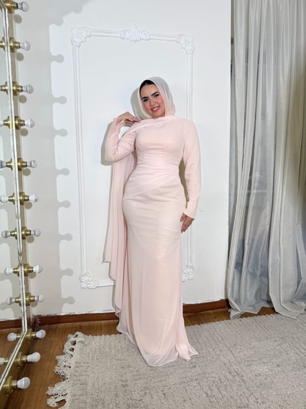 فستان سيمون شيفون بدرابيه