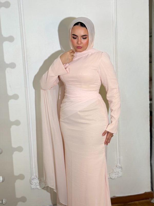 فستان سيمون شيفون بدرابيه