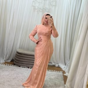 فستان روزجولد كرينكل سترس