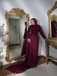 فستان مارون جيبير فرنسي