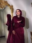 فستان مارون جيبير فرنسي